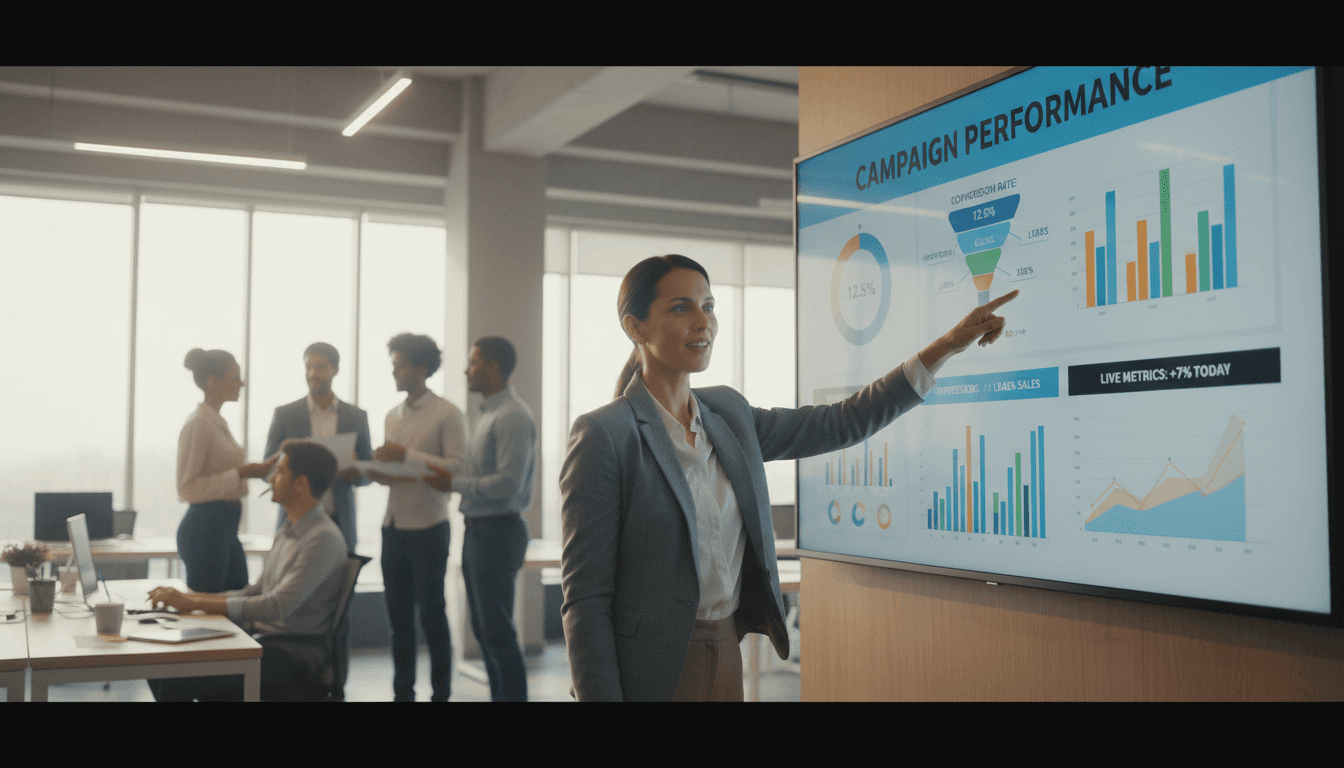 Real-time campaign performance dashboard and metrics tracking
