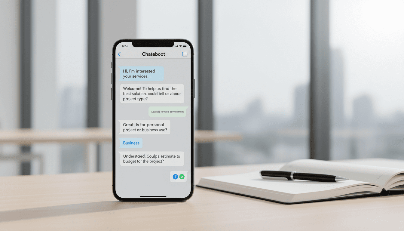 WhatsApp lead qualification conversation flow demonstrating automated screening